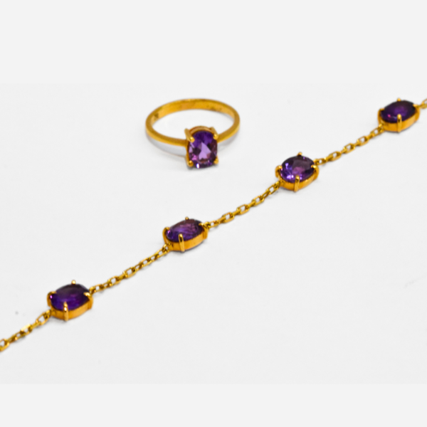 Picture of Amethyst Bracelet and Ring